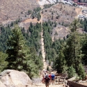 Looking Down Steep Section of Manitou Incline