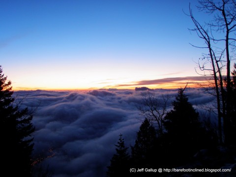 Foggy Manitou Incline Sunrise