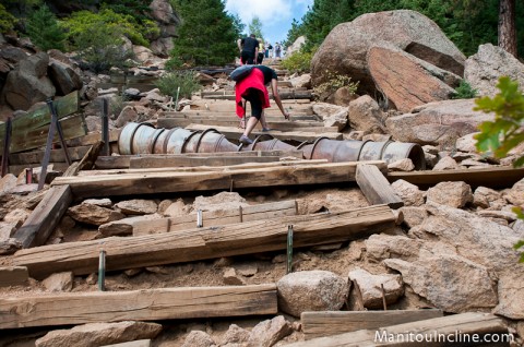 Missing Ties on Manitou Incline