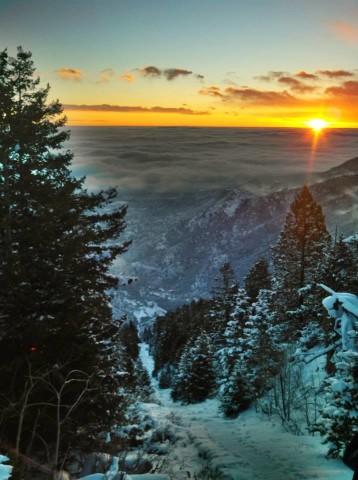 Manitou Incline Sunrise December 8, 2013