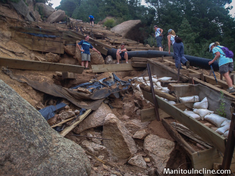 Manitou Incline Erosion at the Barr Bail Trail