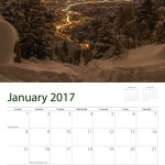 2017 Manitou Incline calendar sample month