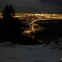 View of the City at Night from the Top of the Manitou Incline