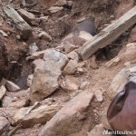 Hydro Plant Pipe Exposed on Incline